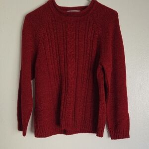 Cozy Red Knit Sweater